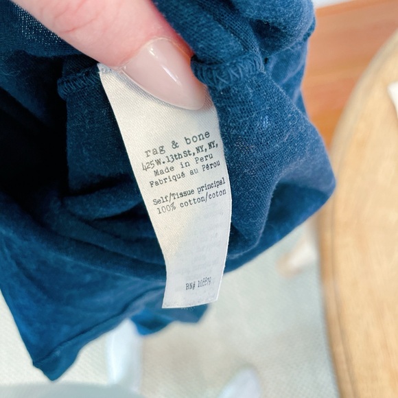 rag & bone/JEAN Washed V-Neck Tee – Women’s Size XS - Picture 7 of 7